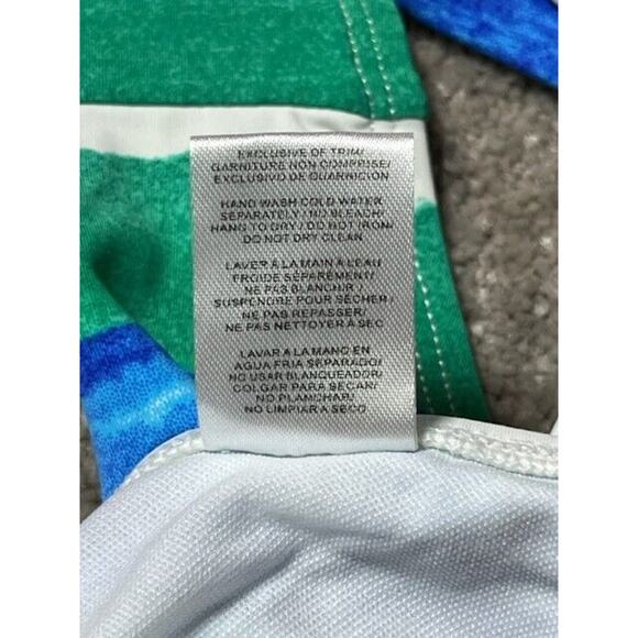 Skye Bikini Swim Bottom Womens Small Side Tie Blue White Striped Stretch - Picture 6 of 8